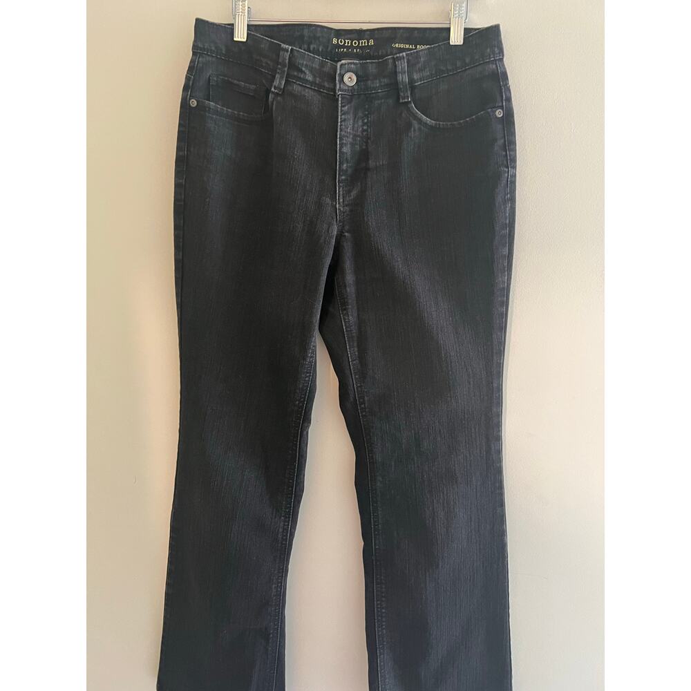 Vintage Sonoma Original Boot Cut Jeans Black Size 10 Short JJ - Picture 7 of 11